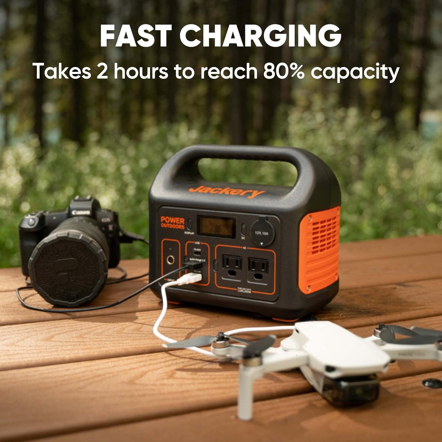 Jackery Explorer 300 Portable Power Station - 293Wh Solar Generator for Camping, Travel, and Emergency Backup