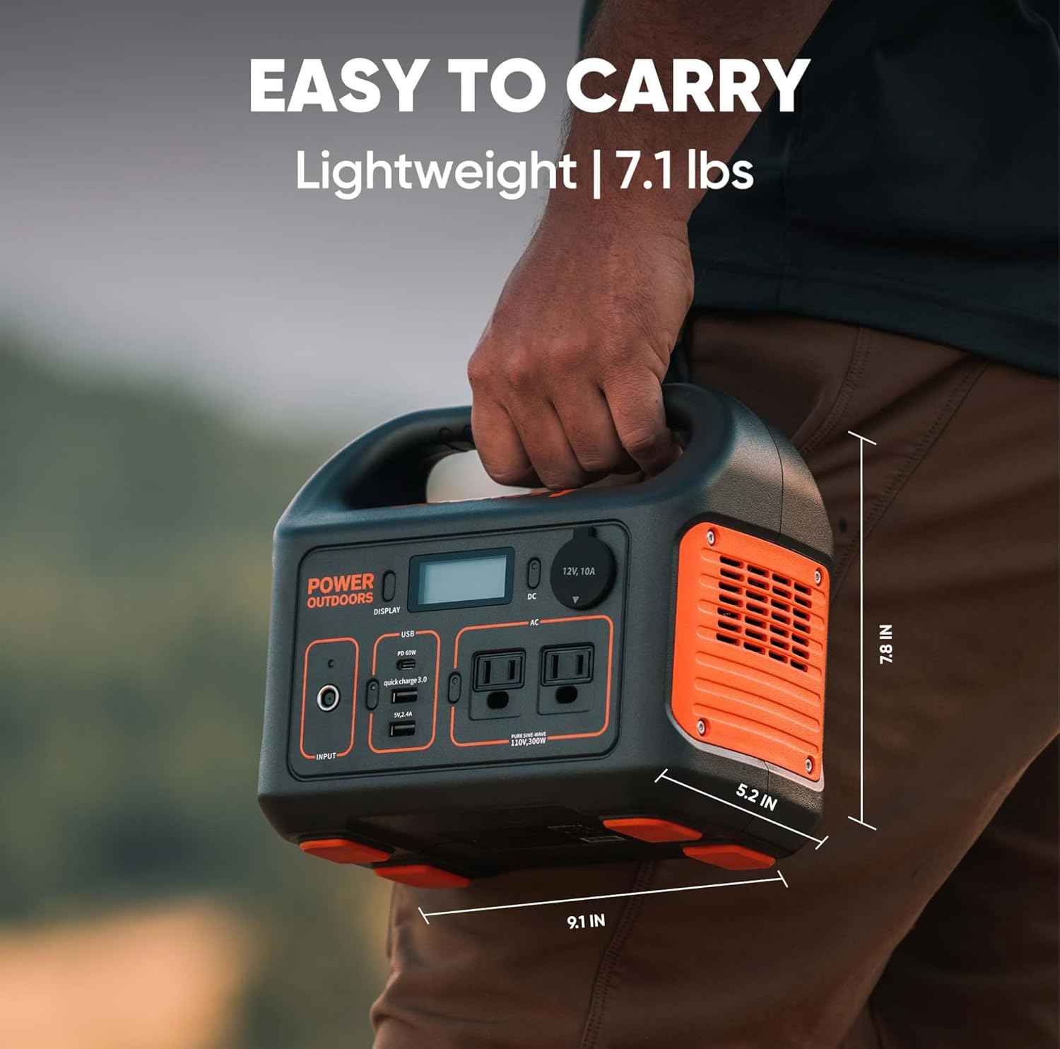 Jackery Explorer 300 Portable Power Station - 293Wh Solar Generator for Camping, Travel, and Emergency Backup